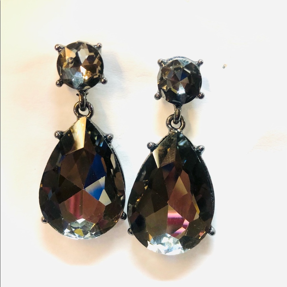 Glass dangle earrings